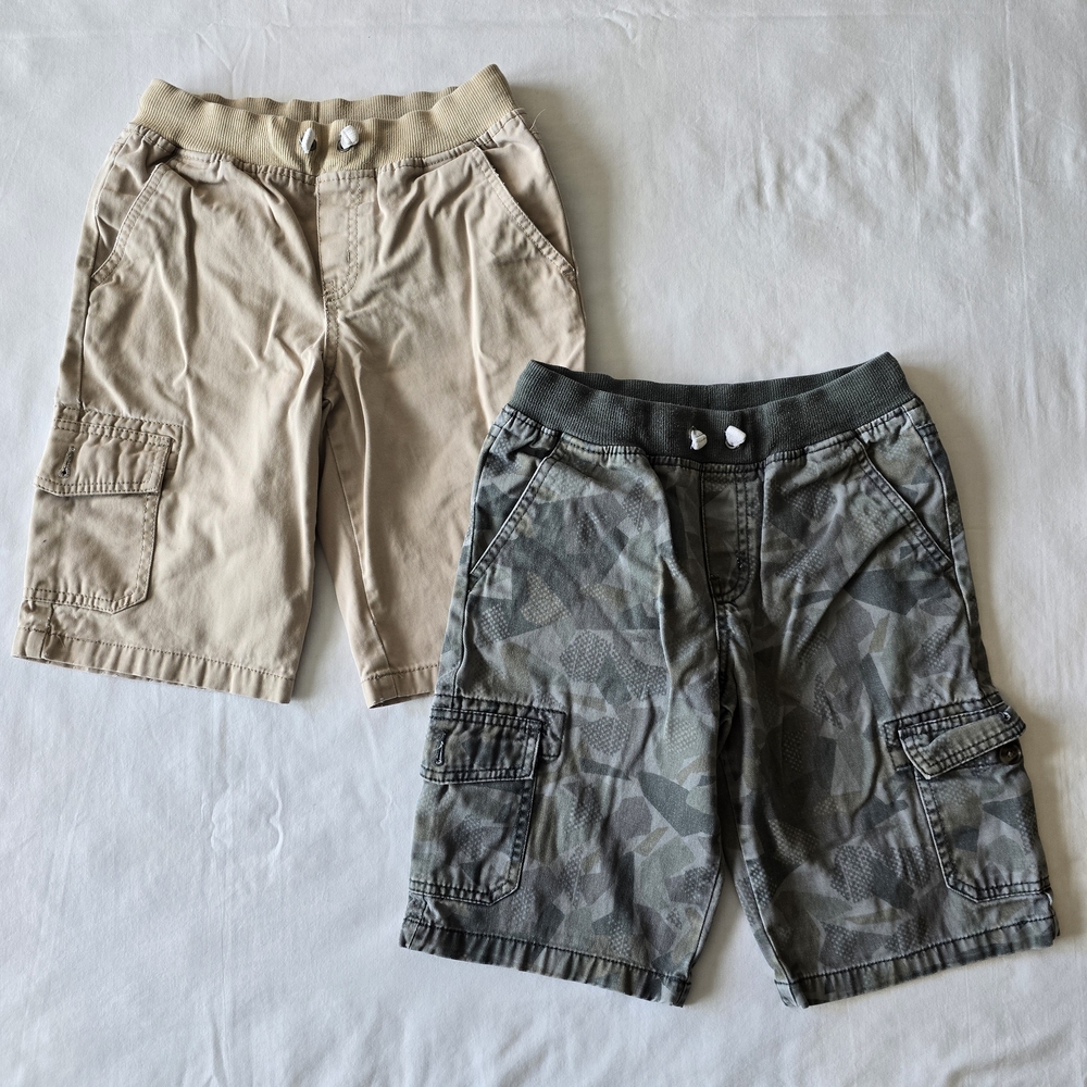 Cat & Jack Kids Cargo Shorts - Set of 2 (Tan and Camo)